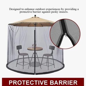 Outdoor Patio Umbrella Mosquito Net